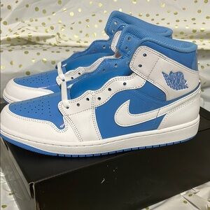 Nike Air Jordan 1 High Blue White Sneakers